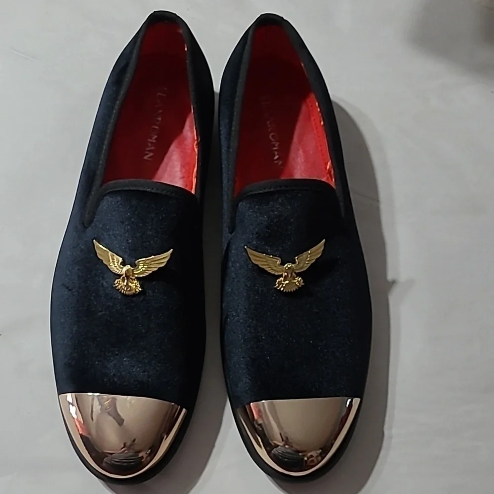 Men's Elanroman Suede Slipon Dress Shoes NWOT
